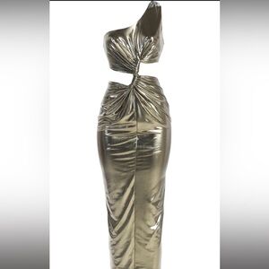 Silver Metallic Dress